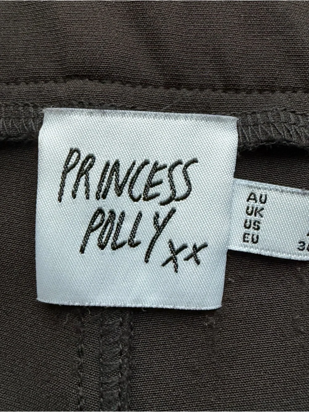 Princess Polly Women’s Black Slacks Size 4 Pants Wide Leg High Rise Work office - Picture 6 of 6